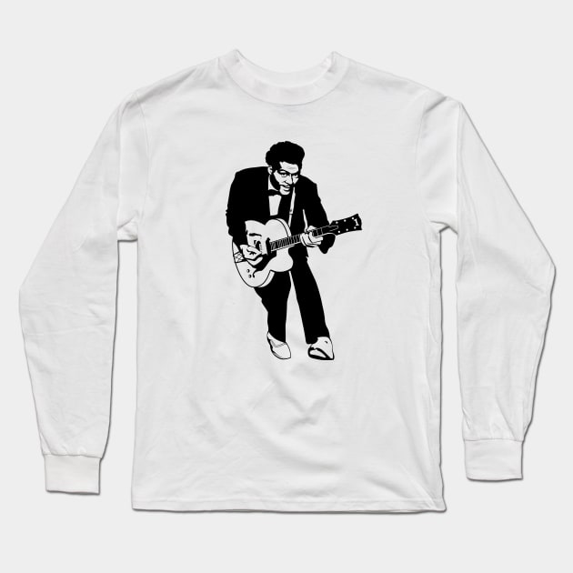 Chuck Berry Long Sleeve T-Shirt by Woah_Jonny